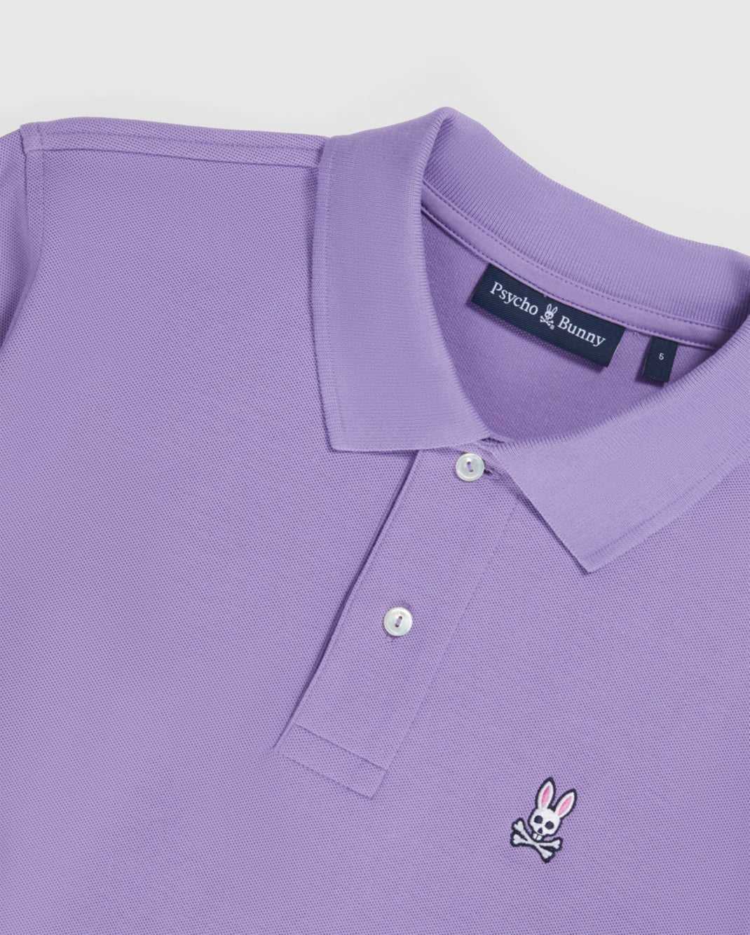 Polos Psycho Bunny Classic Pique Polo Lavande Violette Homme | WAV-26143966